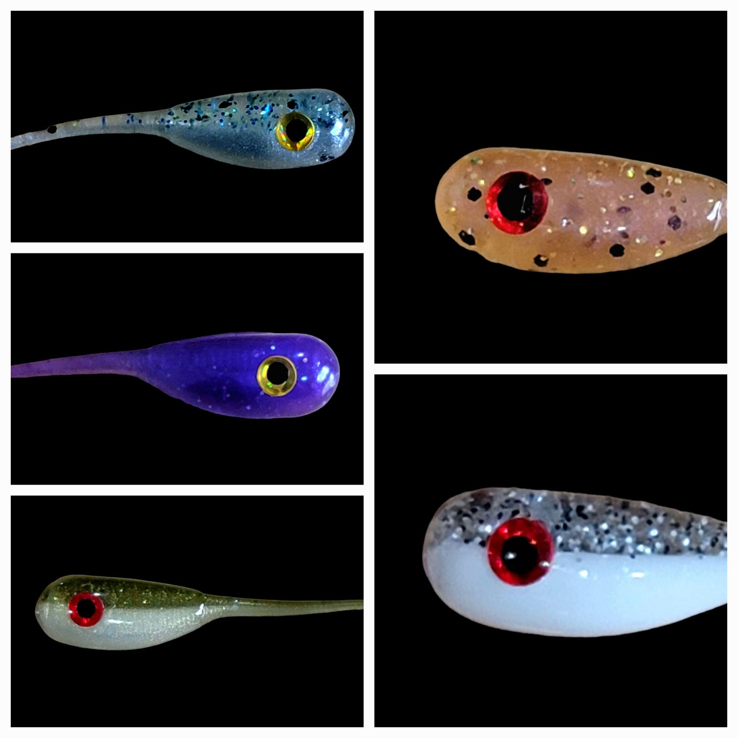 * Crappie Prince with Eyes 1.2" Pack of 8