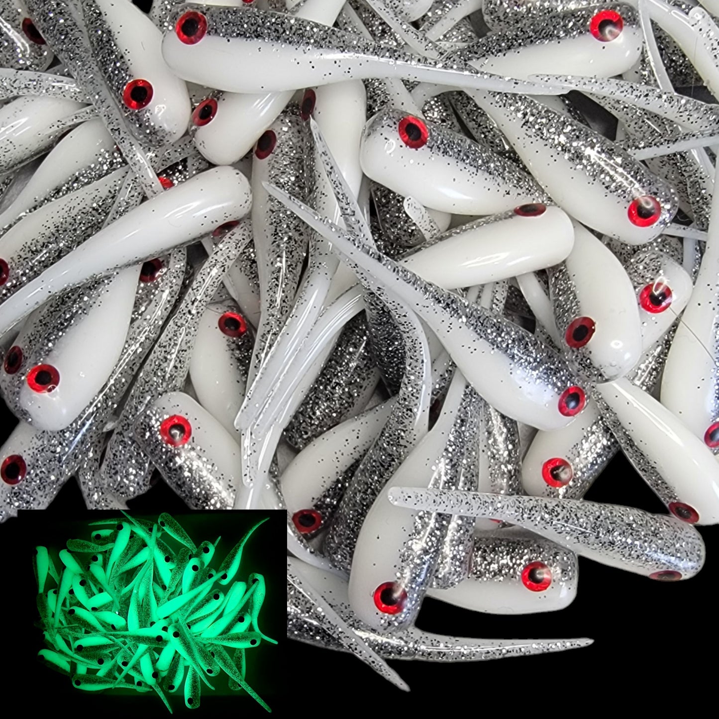 * Crappie King With Eyes 2" Pack of 8