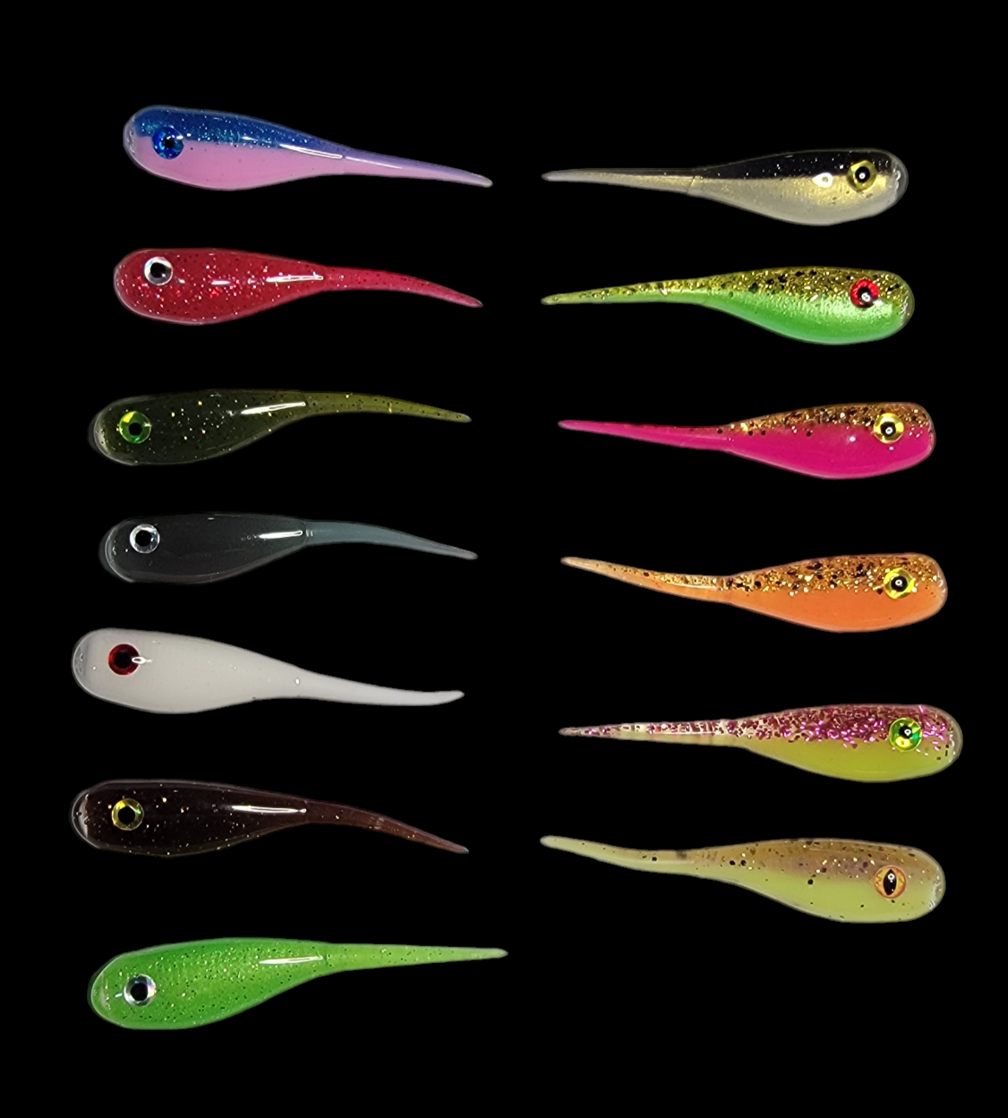 * Crappie King With Eyes 2" Pack of 8