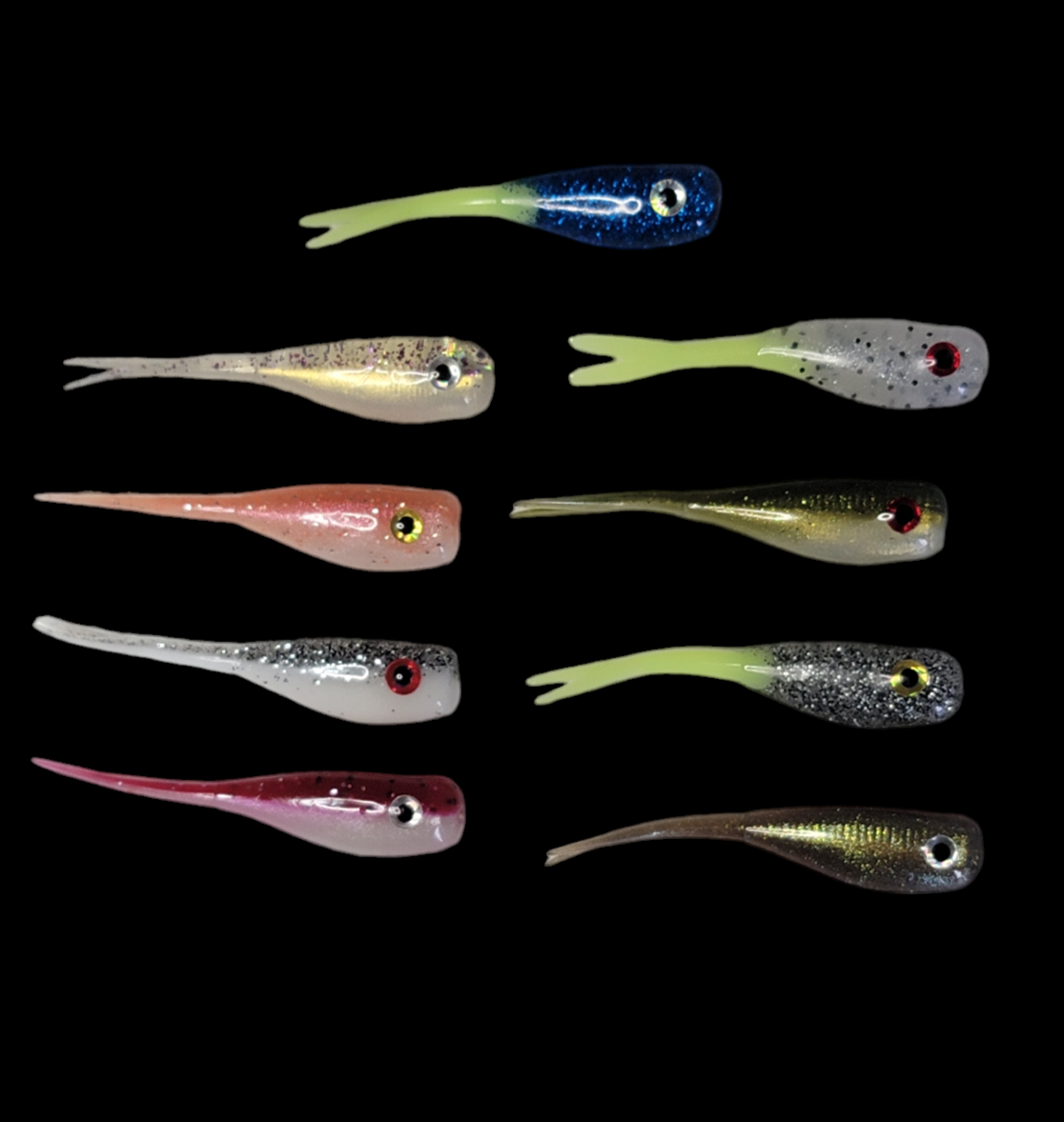 * 2" Crappie Crusher with Eyes pack of 8