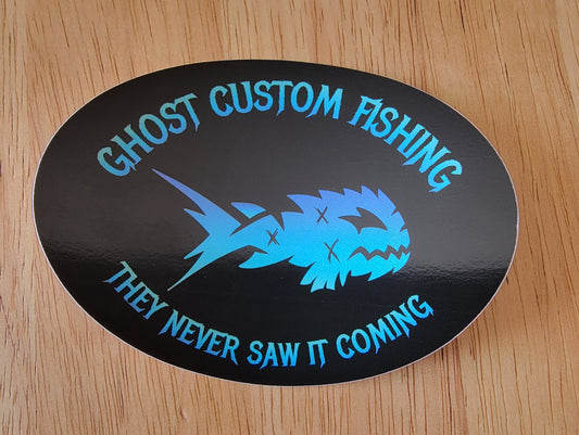 Ghost Custom Fishing Logo Sticker