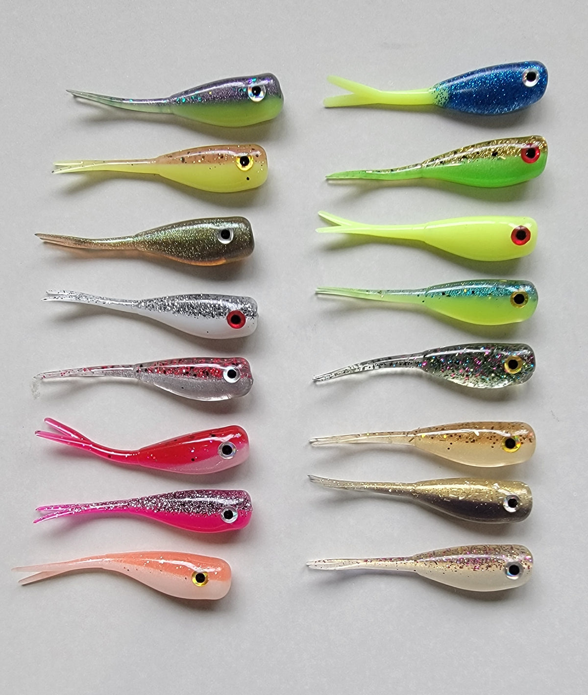 Color Sampler Kit Color Sampler Packs 16 baits w/eyes – Ghost Custom Fishing