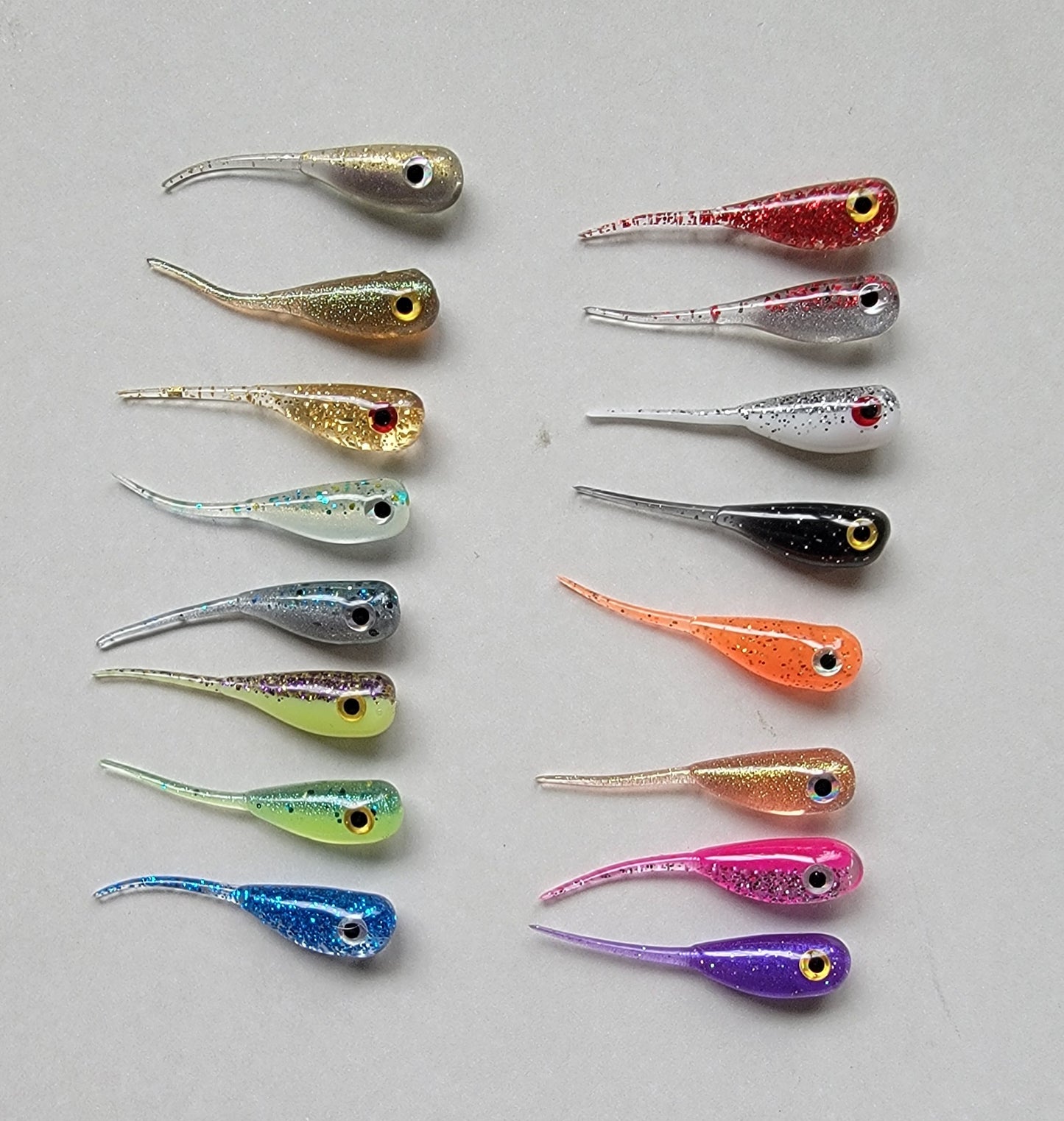 Color Sampler Packs 16 baits w/eyes