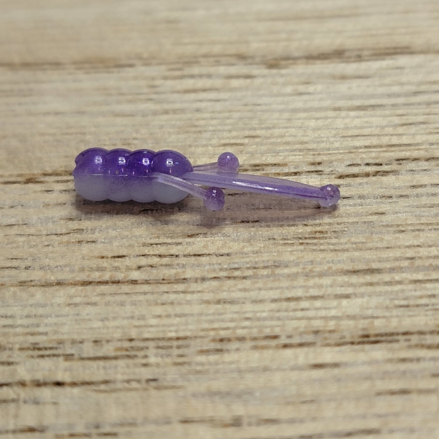 Purple Ice Glow Two Toned Panfish Bait 10 Pack .75"-2"