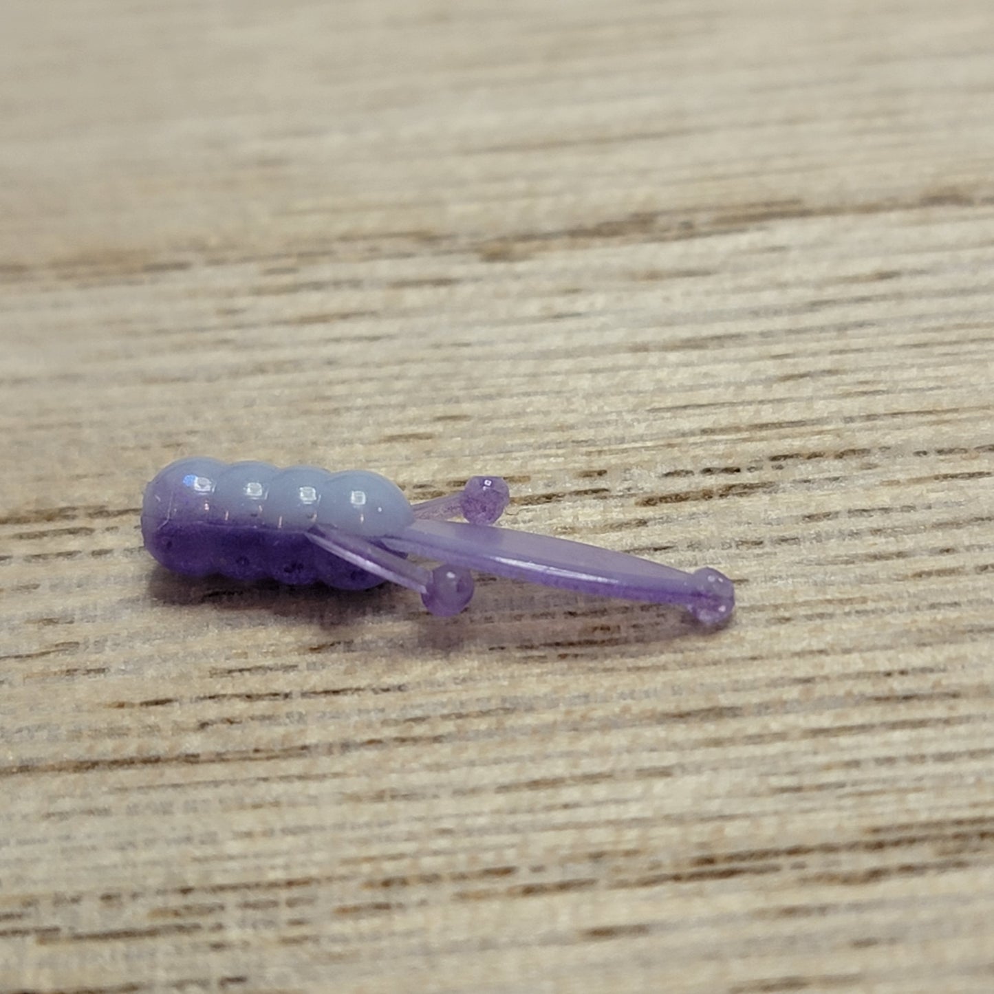 Purple Ice Glow Two Toned Panfish Bait 10 Pack .75"-2"