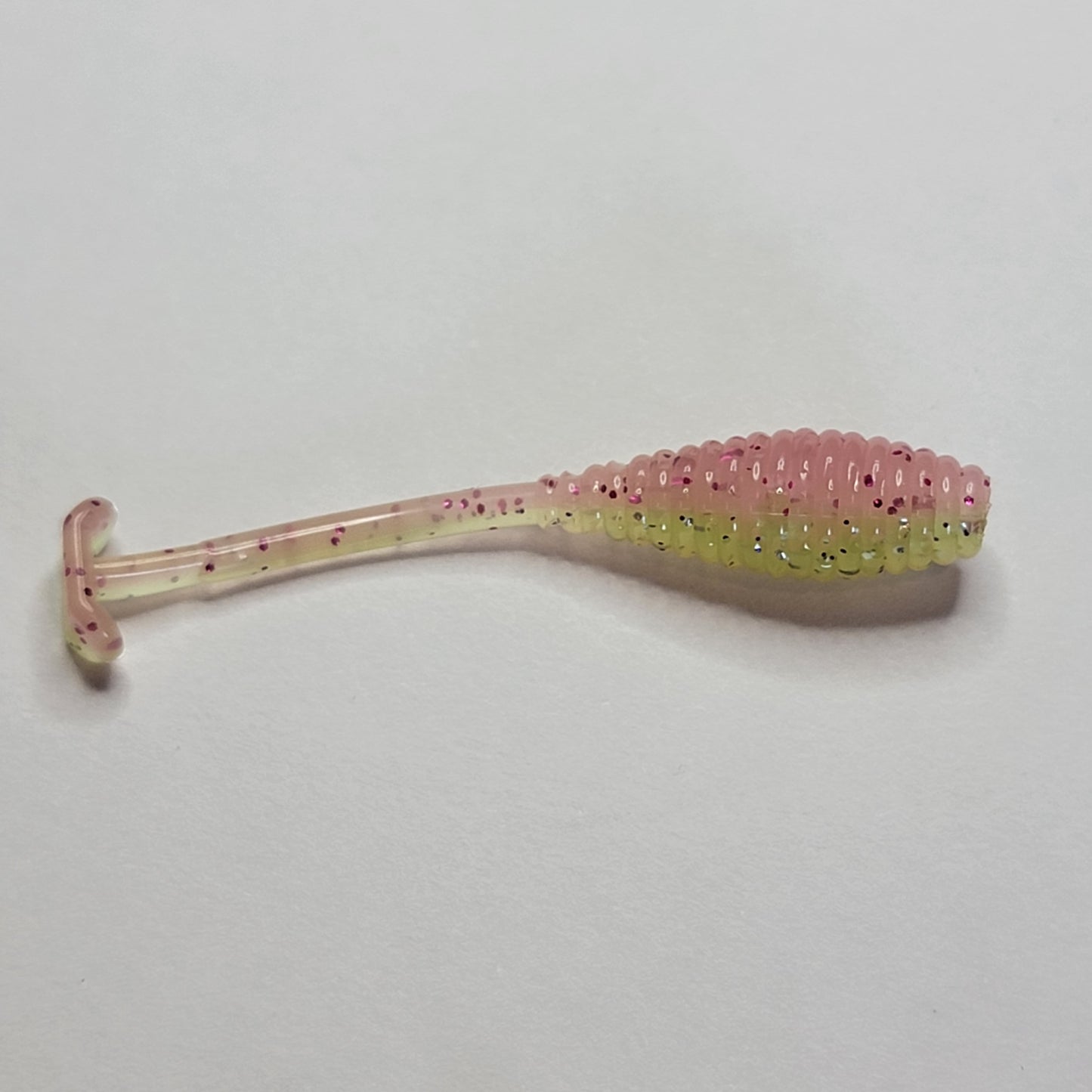 Pink Lemonade Glow Two Toned Panfish Baits 10pk .75"-2"