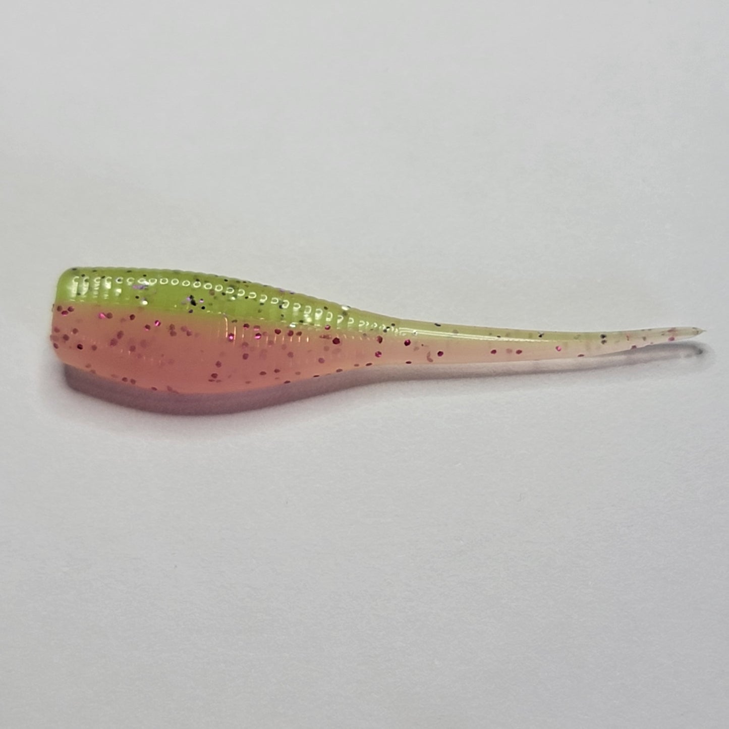 Pink Lemonade Glow Two Toned Panfish Baits 10pk .75"-2"