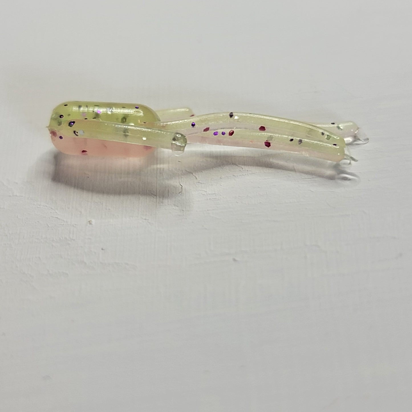 Pink Lemonade Glow Two Toned Panfish Baits 10pk .75"-2"