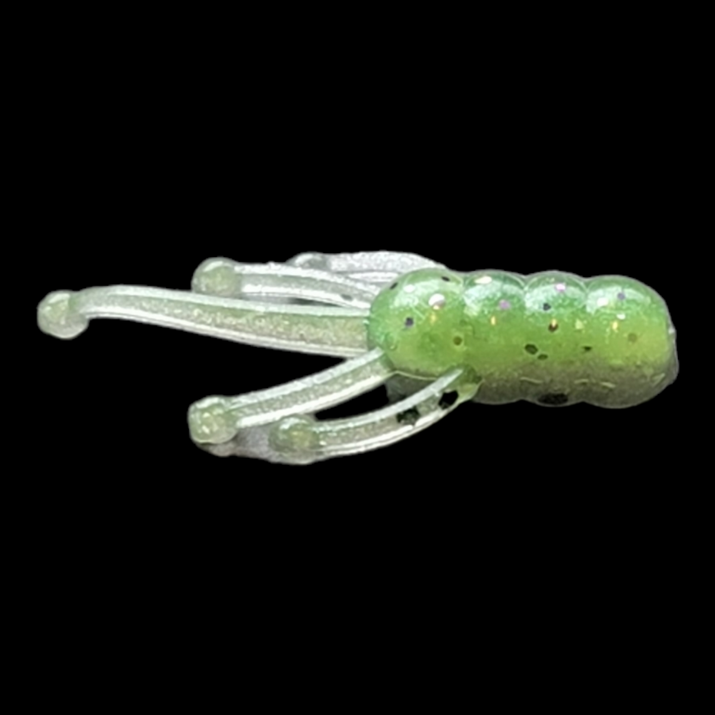 Silver/Lime Glow Two Toned Panfish Bait 10 pack .75"-2"