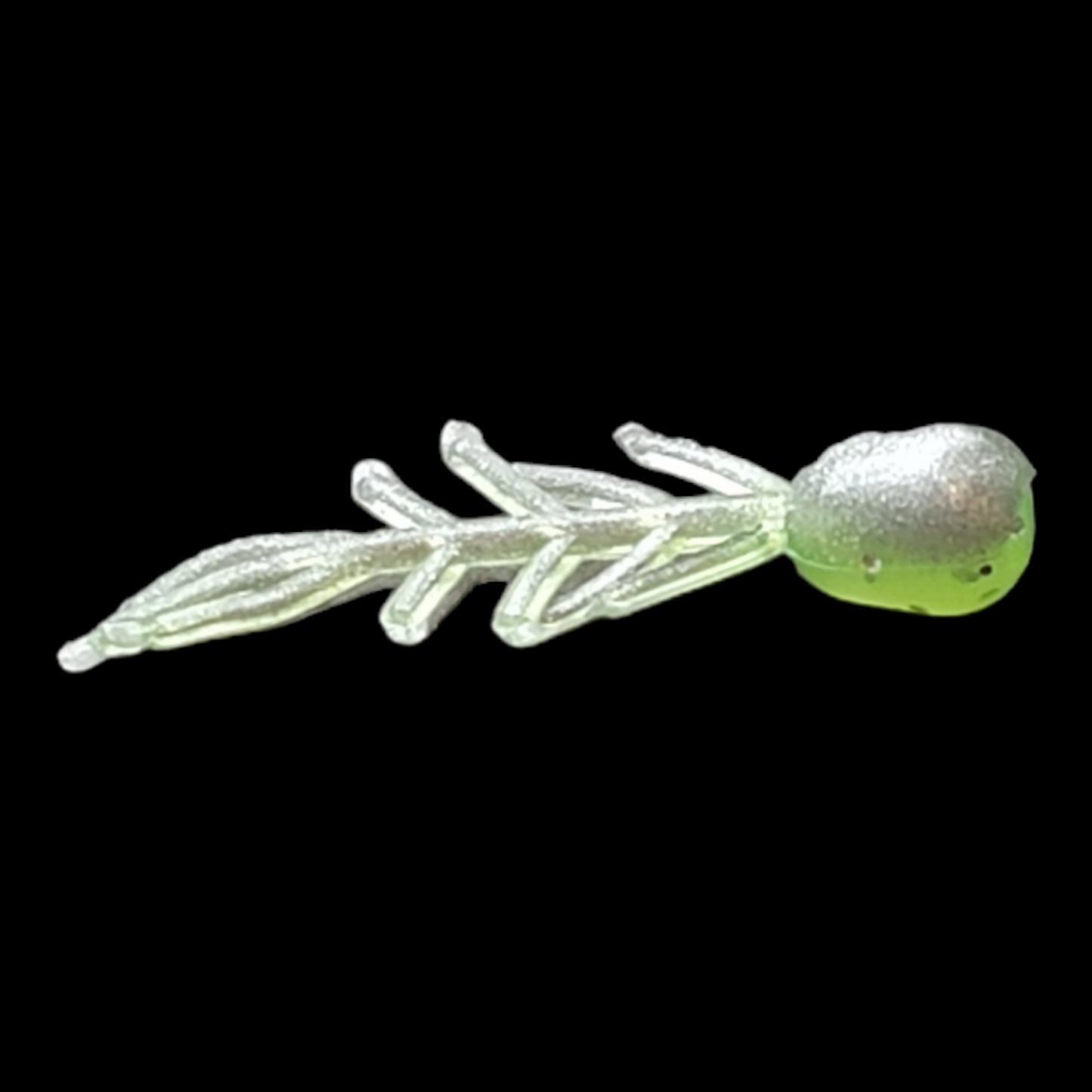 Silver/Lime Glow Two Toned Panfish Bait 10 pack .75"-2"