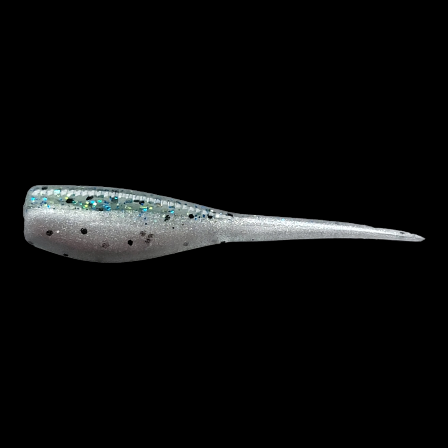 Aqua/Silver Glow Two Toned Panfish Baits .75"- 2" 10pk