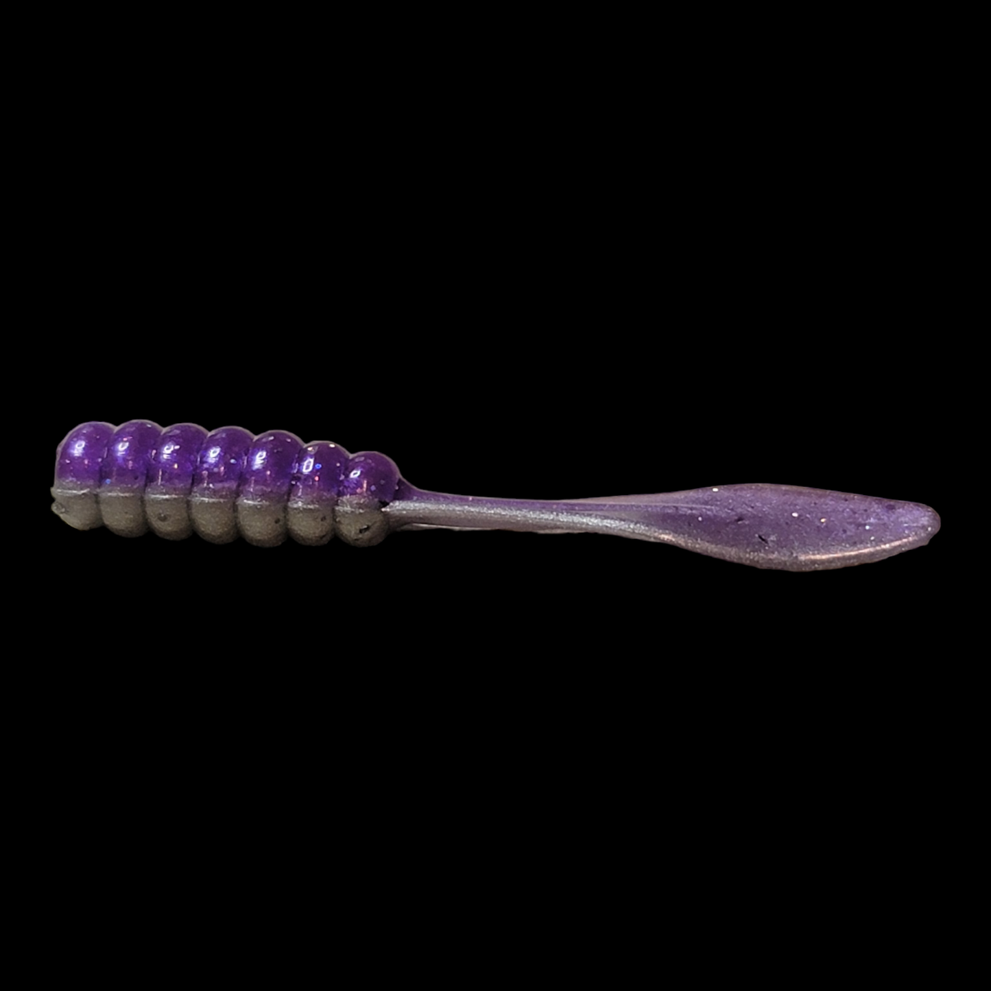 Purple/Silver Glow Two Toned 10pk Panfish Bait .75"-2"