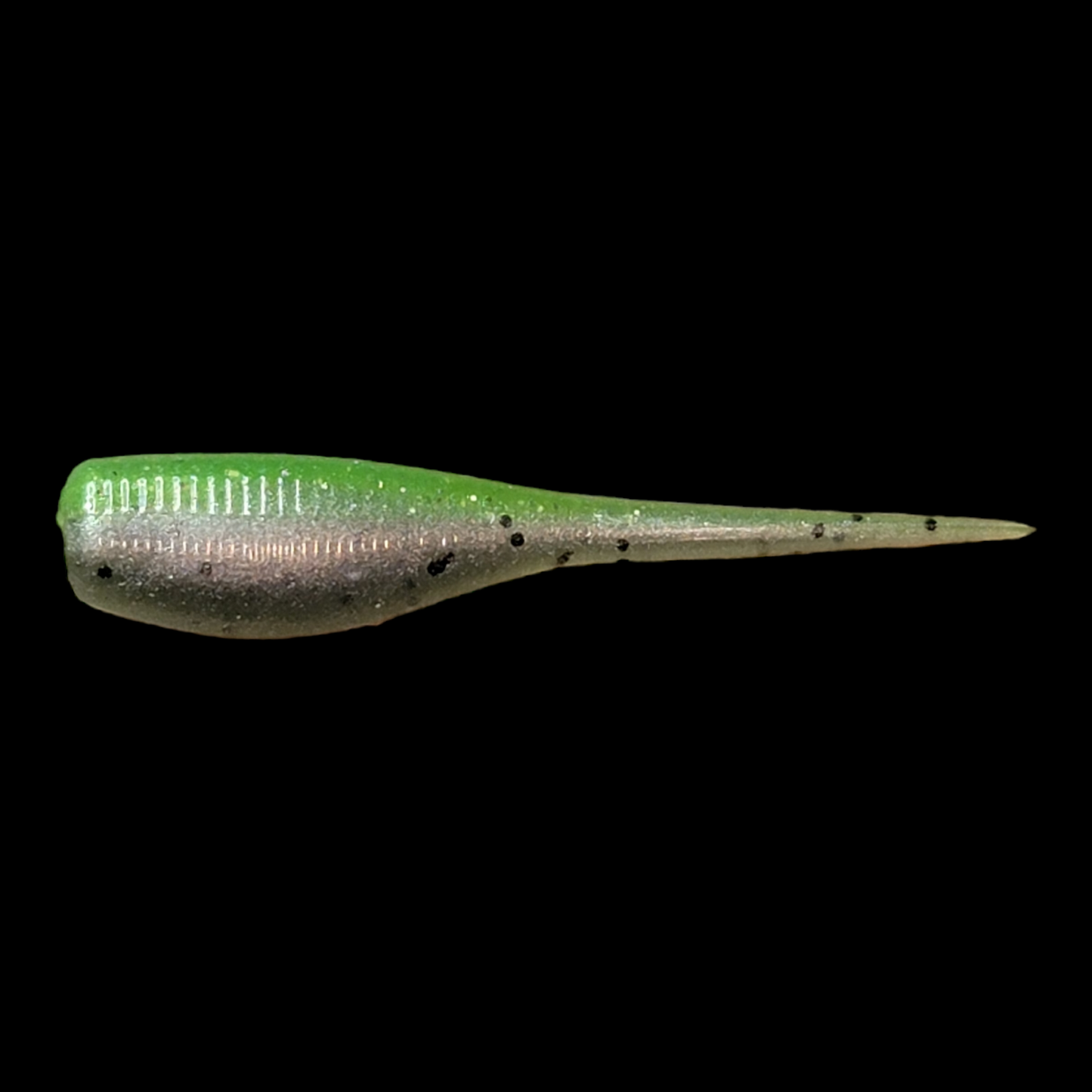 Silver/Lime Glow Two Toned Panfish Bait 10 pack .75"-2"