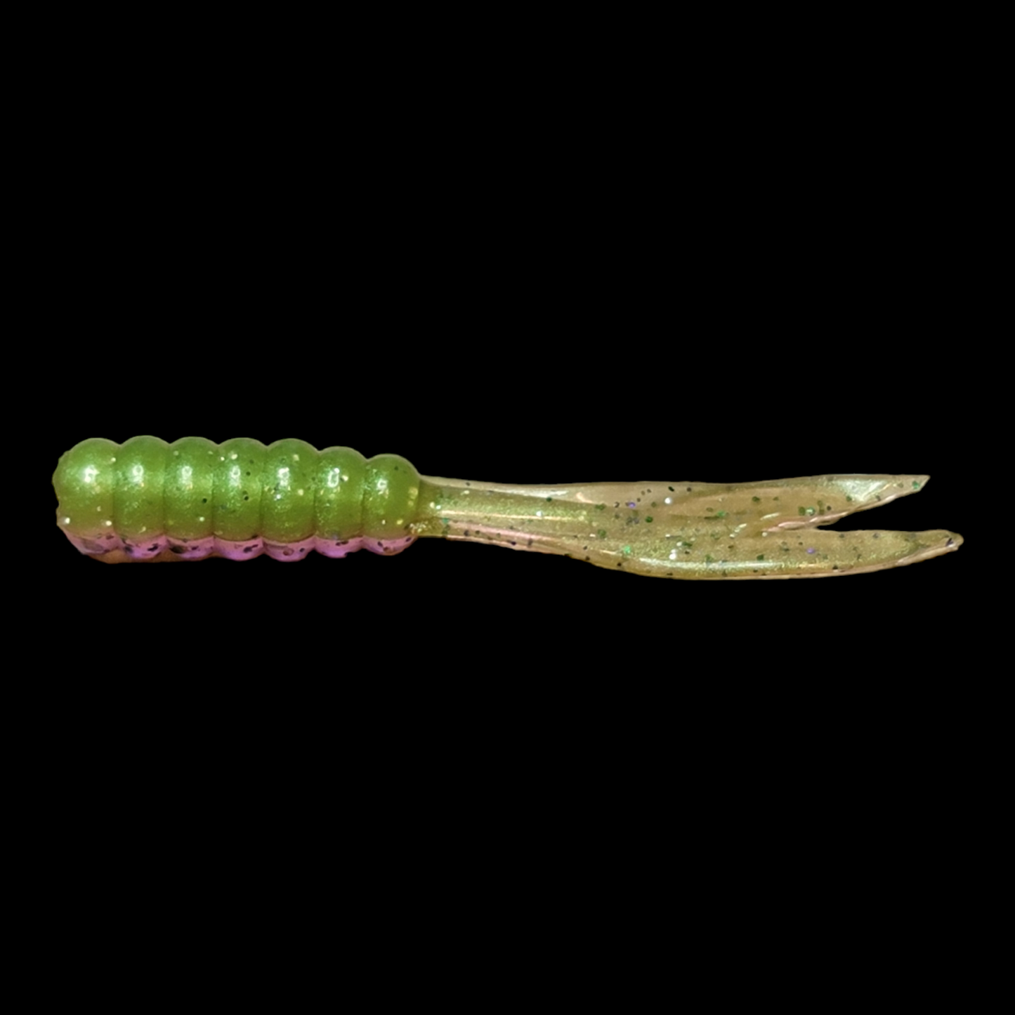 Lime Candy Two Toned Panfish Baits 10 Pack .75"-2"