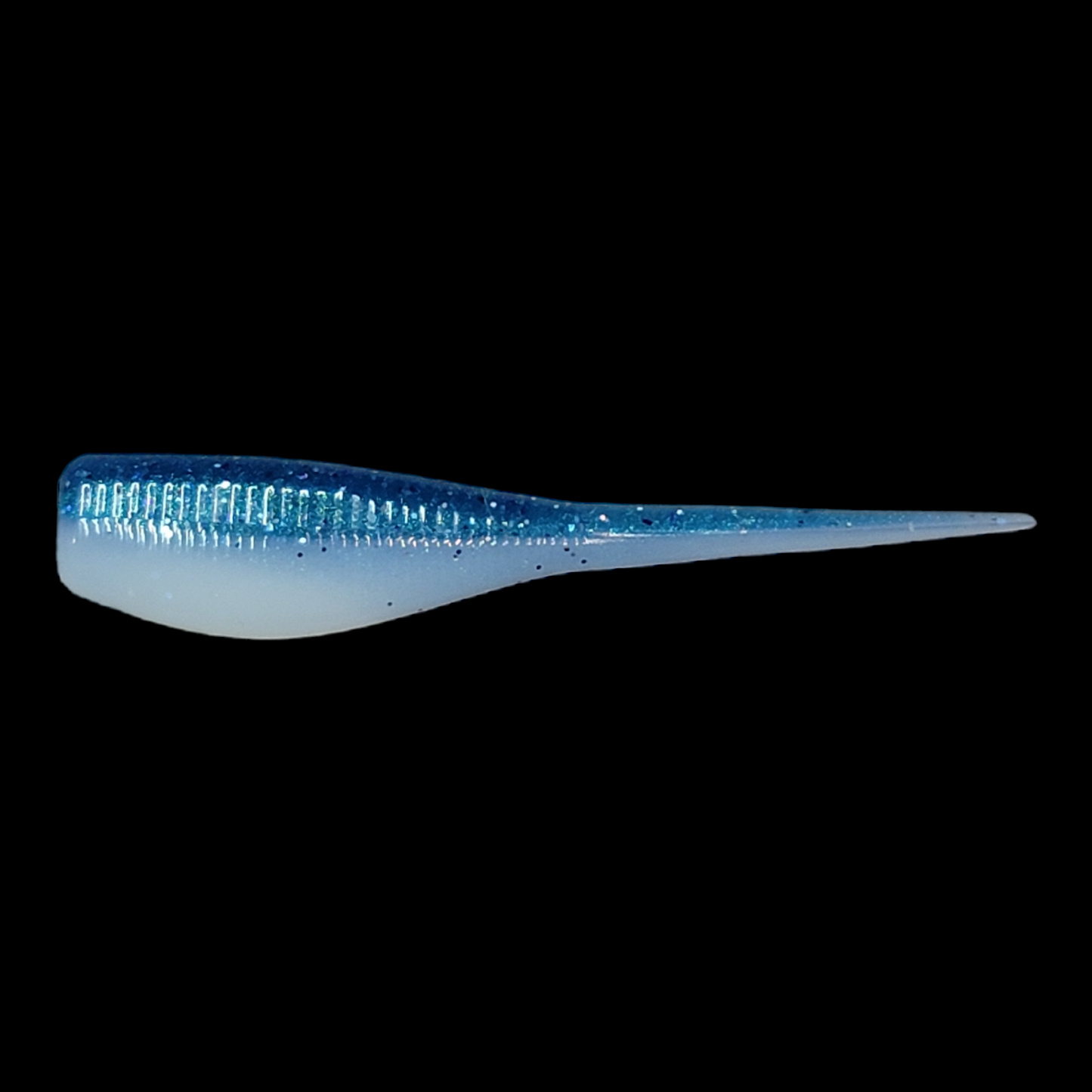 Two Tone Blue Ice Glow 10 Pack Panfish Baits .75"-2"